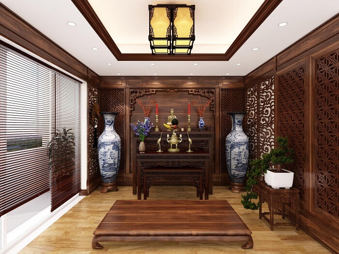 Thiết kế nội thất phòng thờ đẹp tại Hà Tĩnh | Dịch vụ