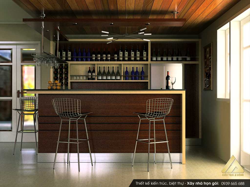 Thiết kế thi công quầy bar nhà hàng cà phê tại Hà Tĩnh